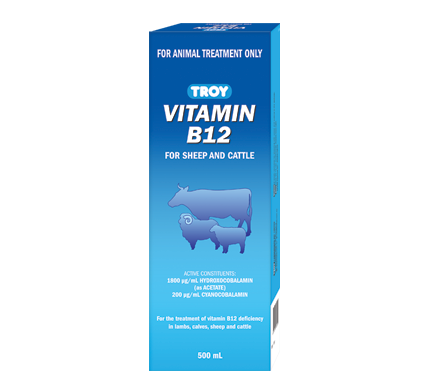 b12 injections for sheep Troy Vitamin Injection Livestock 500ml 5-amino-1mq vs nad+ Do CatalogRef: 012MID-DME2262 Vitamin B Size:1000 mcg/ml - 10 ml (Pack of 2)
