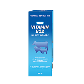 Troy Vitamin B12 Injection 500mL (for sheep & cattle)