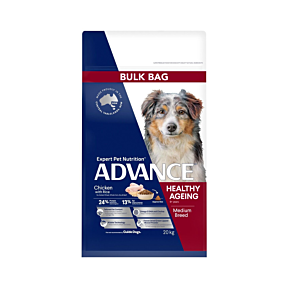 Advance Healthy Ageing Dog Medium Breed Chicken With Rice 20kg front