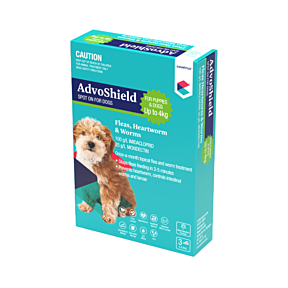 AdvoShield Spot On Puppies & Dogs Up to 4kg 3 Pack