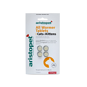 Aristopet Allwormer Cats & Kittens 4 Tablets