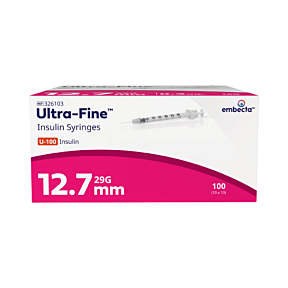 BD Insulin Syringes with Ultra-Fine Needle 29G 100s