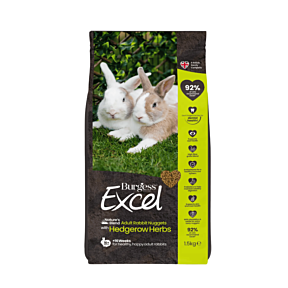 Burgess Excel Adult Rabbit Nuggets with Hedgerow Herbs 1.5kg Front