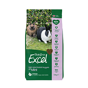 Burgess Excel Light Rabbit Nuggets with Mint 1.5kg