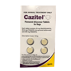 Cazitel Dog 10kg Purple 4 Pack