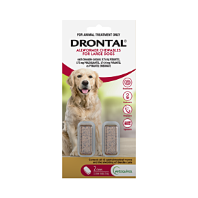 Drontal Allwormer Chews Dog Large 35kg