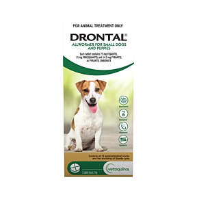 Drontal Allwormer Tablet Dog Small & Puppy Up To 3kg