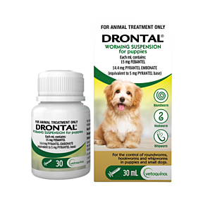 Drontal Worming Suspension for Puppies 30ml