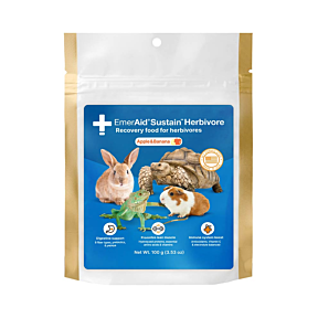EmerAid Sustain Herbivore Recovery Food Apple & Banana 100g Front