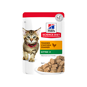 Hill's Science Diet Kitten Tender Chicken Dinner 12 x 85g front