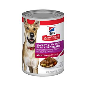 Hill's Science Diet Dog Adult Savoury Stew With Beef & Veg 12 x 363g