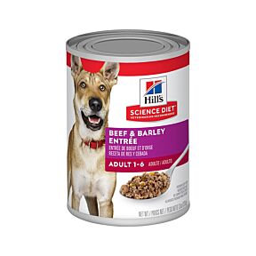 Hill's Science Diet Dog Adult Beef & Barley Entree 12 x 370gm