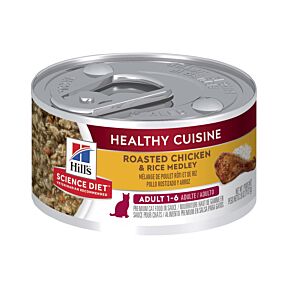 Hill's Science Diet Adult Healthy Cuisine Chicken & Rice Medley Canned Cat Food 24 x 79g