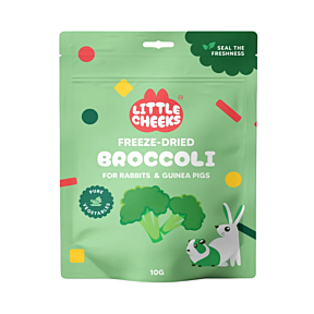 Little Cheeks Freeze Dried Broccoli Treats for Rabbits & Guinea Pigs 10g
