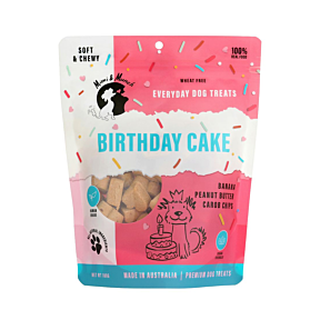 Mimi & Munch Birthday Cake Dog Treats 90g Front