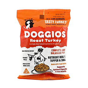 Mimi & Munch Doggios Meal Topper Roast Turkey 100g Front Image