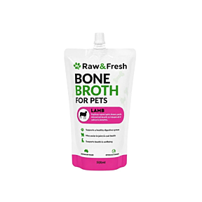 Raw & Fresh Bone Broth Lamb 500ml
