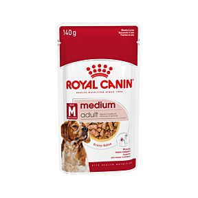 Royal Canin Health Nutrition Adult Dog Medium Chunks in Gravy 10 x 140g