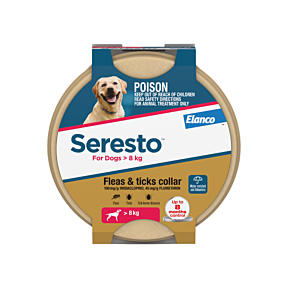 Seresto Flea and Tick Collar Dog Over 8kg Red