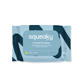 Squeaky Pet Probiotic Pet Wipes Fresh & Zesty