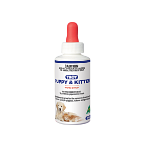 Troy Puppy & Kitten Worm Syrup 50ml